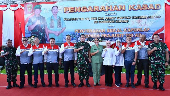 Pertamina Sinergi dengan TNI AD Bantu Warga Desa Manusak Kupang