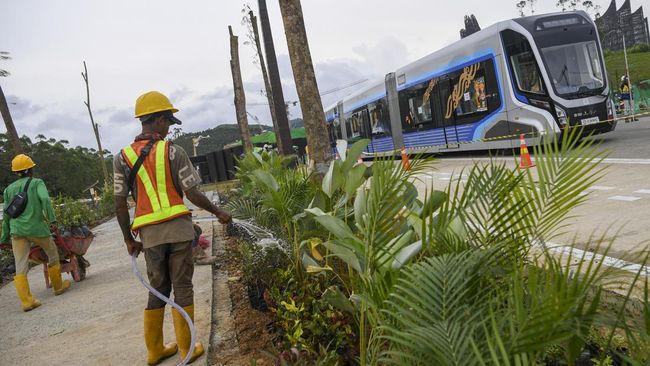 Penghijauan Pedestrian di IKN Dikebut Jelang Upacara HUT RI