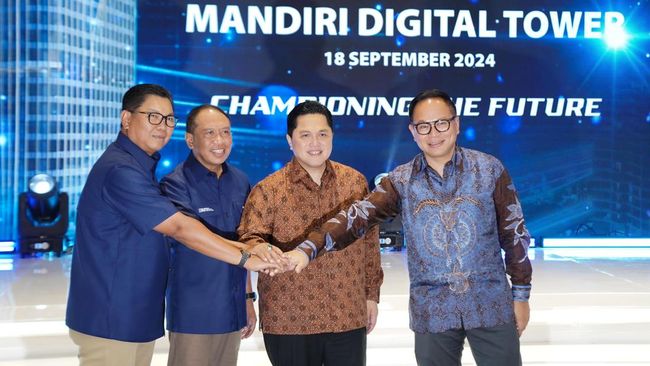 Menteri BUMN Resmikan Mandiri Virtual Tower, Soroti Isu Cyber Safety