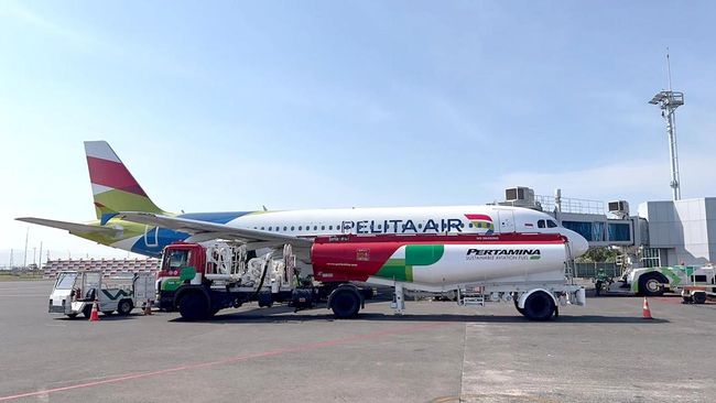 Momen Pelita Air Terbang Perdana dengan SAF Rute Denpasar-Jakarta