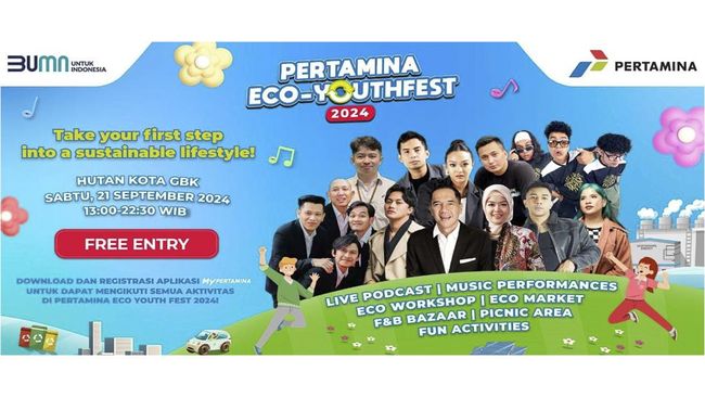 Pertamina Eco Formative years Fest 2024 Ajak Gen Z Bergerak Kurangi Emisi