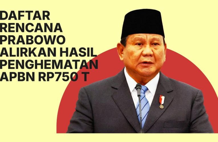 Daftar Rencana Prabowo Alirkan Penghematan APBN Rp750 T