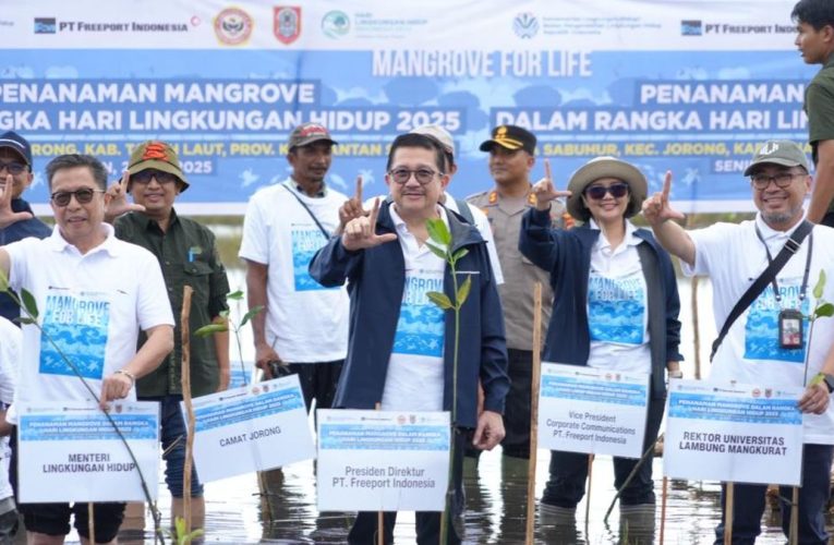 Freeport Gandeng KLH Percepat Program Rehabilitasi Mangrove di Kalsel