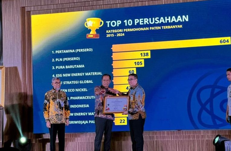 Jumlah Paten Terbanyak, Pertamina Raih Apresiasi Kekayaan Intelektual